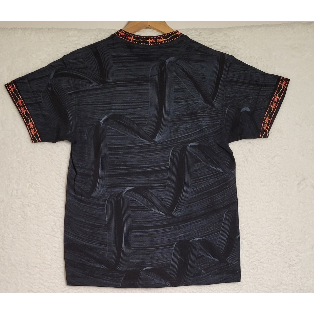 Colombia Shirt Sz M Ariari Sport Brand Black Short Sleeve Tribal Souvenir 0677 - Picture 2 of 5